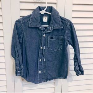 CARTERS denim style polo button up